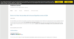 Desktop Screenshot of habitosano.com